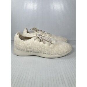 Size 12 Allbirds Wool Runner Fluffs Men Sneakers Shoes White WB1MAWW110 NEW